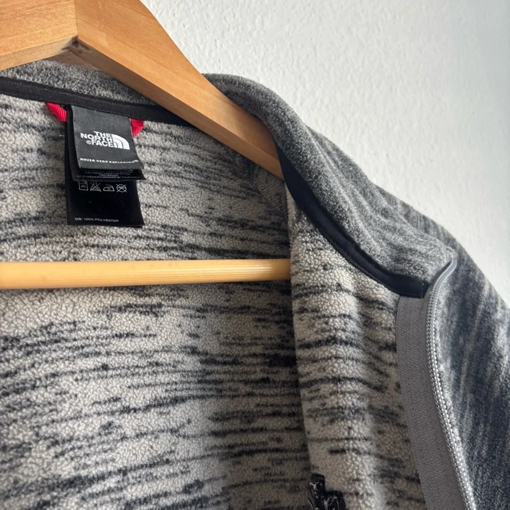 The North Face Polartec Gray Fleece Full Zip Long Sleeve Fall Jacket Size Medium - Picture 13 of 13